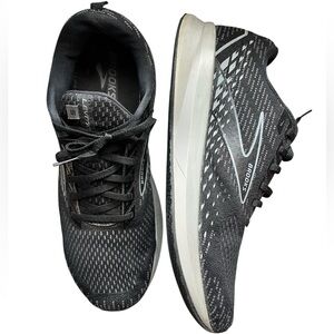 Brooks Levitate StealthFit GTS 5 US Men 12 Running Shoe Black/Ebony/Grey Workout